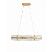 NovaLuce KEZO függeszték fém, üveg, arany, átettsző, LED, 45W, 3500K, 4402 Lm - NL-9019736