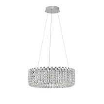NovaLuce CELYSIA függeszték fém, kristály, szürke, áttetsző, LED, 47W, 3500K, 3682 Lm - NL-9019765