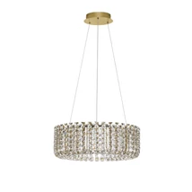 NovaLuce CELYSIA függeszték fém, kristály, arany, áttetsző, LED, 47W, 3500K, 3682 Lm - NL-9019766