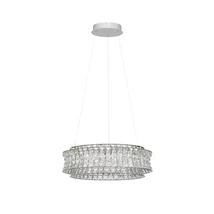 NovaLuce CELYSIA függeszték fém, kristály, króm, áttetsző, LED, 56W, 3500K, 4592 Lm - NL-9019773