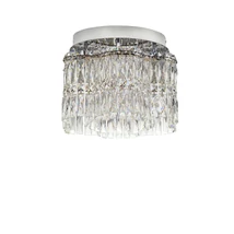 NovaLuce NUVIA mennyezet lámpa fém, kristály, króm, LED, 28W, 3500K, 1680 Lm - NL-9019780