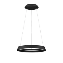 NovaLuce ORMI függeszték fém, akrill, fekete, LED Triac, 38W, 2700-3000K, 2564 Lm - NL-9030519