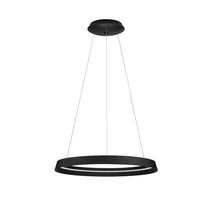 NovaLuce ORMI függeszték fém, akrill, fekete, LED Triac, 52W, 2700-3000K, 3717 Lm - NL-9030522