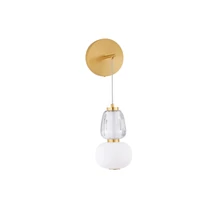 NovaLuce MOVIL fali lámpa fém, üveg, arany, fehér, LED, 3000K, 18W, 2335lm - 9030540