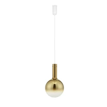 NovaLuce ENTERO függeszték fém, üveg, fehér, arany, LED, 3000K, 6W, 680lm - 9030541