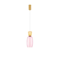 NovaLuce PLUMA függeszték fém, üveg, arany, többszínű, LED, 3000K, 9W, 915lm - 9030545