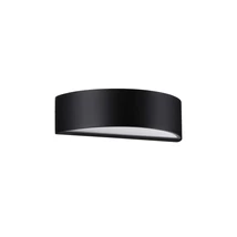 NovaLuce NECTAR kültéri fali lámpa fém, üveg, fekete, fehér, LED, 3000K, 9W, 465lm, IP65 - 9030576