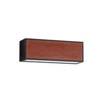 NovaLuce BROWN kültéri solar fali lámpa fém, üveg, fekete, barna, fehér, LED, 3000K, 2W, 82lm, IP65 - 9030583