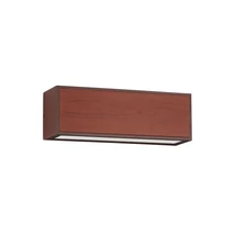 NovaLuce BROWN kültéri solar fali lámpa fém, üveg, barna, fehér, LED, 3000K, 2W, 82lm, IP65 - 9030584