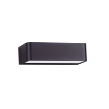 NovaLuce IRID kültéri fali lámpa fém, műanyag, fekete, fehér, LED, 3000K, 2W, 225lm, IP65 - 9030624