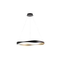 NovaLuce PLATINUM függeszték fém, akrill, fekete, arany, fehér, LED, 2700K - 5000K, 40W, 1470lm - 9030643