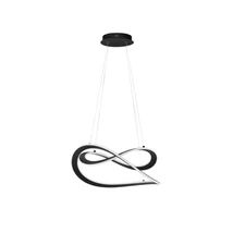 NovaLuce CELESTIA függeszték fém, akrill, fekete, fehér, LED, 3000K, 87W, 3140lm - 9030644