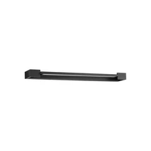 NovaLuce ARGA  fürdőszobai fali lámpa fém, akrill,  fekete, LED, 17W, 3000K, 1400 Lm, IP44 - NL-9030705