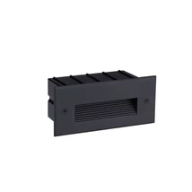 NovaLuce POLKA kültéri beépíthető lámpa fém, fekete, LED, 5W, 3000K, 55 Lm, IP65 - NL-9030774