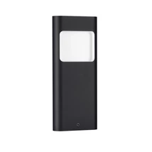 NovaLuce TALL kültéri állólámpa fém, üveg, fekete, opál, LED, 4W, 3000K, 131 Lm, IP54 - NL-9030804