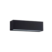 NovaLuce FLORA kültéri fali lámpa fém, üveg, fekete, LED, 10W, 3000K, 686 Lm, IP54 - NL-9030807