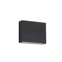 NovaLuce TICK kültéri fali lámpa fém, üveg, fekete, LED, 4W, 3000K, 218 Lm, IP54 - NL-9030815