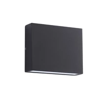 NovaLuce TICK kültéri fali lámpa fém, üveg, fekete, LED, 7W, 3000K, 416 Lm, IP54 - NL-9030817