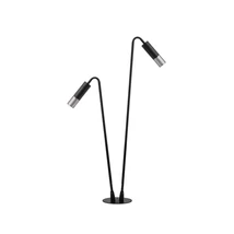 NovaLuce AETHER kültéri állólámpa fém, üveg, fekete, füstszín, LED, 3000K, 10W, 141lm, IP65 - 9030849