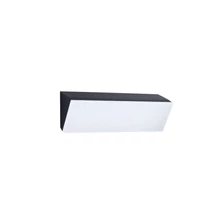 NovaLuce STYLE kültéri fali lámpa fém, műanyag, fekete, fehér, LED, 41W, 3000K, 2768 Lm, IP65 - NL-9030946