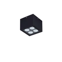 NovaLuce SIMPLY kültéri mennyezet lámpa fém, üveg, fekete, áttetsző, LED, 8W, 3000K, 448 Lm, IP54 - NL-9030947