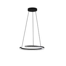 NovaLuce GREAMY függeszték fém, akril, fekete, áttetsző, LED, 21W, 3000K, 1365 Lm - NL-9030950