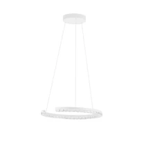 NovaLuce GREAMY függeszték fém, akril, fehér, áttetsző, LED, 21W, 3000K, 1365 Lm - NL-9030951
