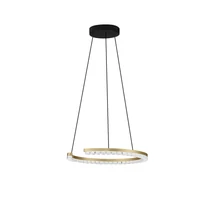 NovaLuce GREAMY függeszték fém, akril, arany, áttetsző, LED, 21W, 3000K, 1365 Lm - NL-9030952
