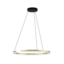 NovaLuce GREAMY függeszték fém, akril, arany, áttetsző, LED, 30W, 3000K, 1950 Lm - NL-9030955