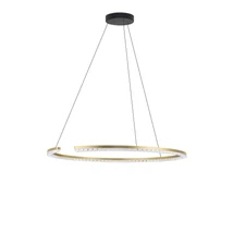 NovaLuce GREAMY függeszték fém, akril, arany, áttetsző, LED, 43W, 3000K, 2795 Lm - NL-9030958