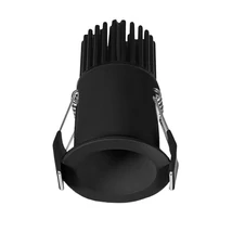 NovaLuce SELENE beépíthető szpotlámpa fém, fekete, LED, 3000K, 5W, 350lm - 9052013