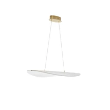 NovaLuce AGOS függeszték fém, akrill, arany, LED, 3000K, 32W, 2156lm - NL-9054450