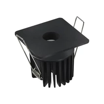 NovaLuce ONO beépíthető szpotlámpa fém, fekete, LED, 3000K, 8W, 340lm - 9060209