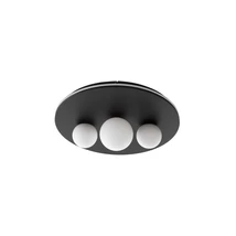 NovaLuce VELNA mennyezet lámpa fém, üveg, fekete, fehér, LED, 3000K, 52W, 2080lm - NL-9061431