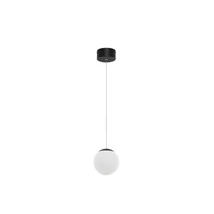 NovaLuce NUVOLE függeszték fém, üveg, fekete, fehér, LED, 3000K, 8W, 400lm - NL-9061435