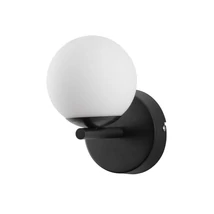 NovaLuce NUVOLE fali lámpa fém, üveg, fekete, fehér, LED, 3000K, 8W, 400lm - NL-9061439