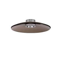 NovaLuce ESTI mennyezet lámpa fém, üveg, nikkel, barna, LED Triac, 33W, 3000K, 1721 Lm - NL-9088126
