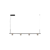 NovaLuce SIRMOS függeszték fém, fekete, pezsgő, LED Triac, 30W, 3000K, 1608 Lm - NL-9088131