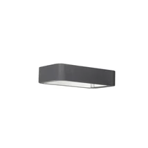 NovaLuce Ned kültéri fali lámpa fém, üveg, szürke, LED, 3000K, 2x6W, 960lm, IP54 - NL-9104021