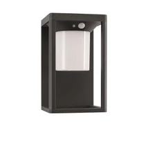 NovaLuce Loveto kültéri fali lámpa mozgásérzékelővel fém, műanyag, antracit, LED, 3000K, 1.5W, 90lm, IP65 - NL-9120621