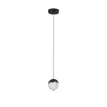 NovaLuce ALICIA függeszték fém, üveg, fekete, LED, 5W, 3000K, 315 Lm - NL-9124112