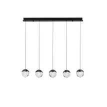 NovaLuce ALICIA függeszték fém, üveg, fekete, LED, 25W, 3000K, 1575 Lm - NL-9124114