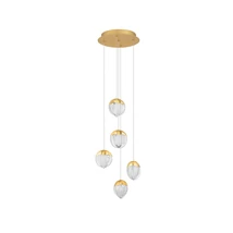 NovaLuce ALICIA függeszték fém, üveg, arany, LED, 25W, 3000K, 1575 Lm - NL-9124123