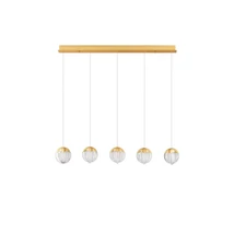NovaLuce ALICIA függeszték fém, üveg, arany, LED, 25W, 3000K, 1575 Lm - NL-9124124