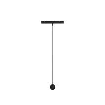 NovaLuce PLANET fényforrás PLANET mágneses sínekhez fém, fekete, LED, 24V, 3000K, 5W, 500lm - 9136190