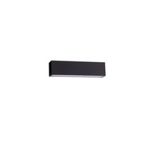 NovaLuce ALLURE kültéri fali lámpa fém, üveg, fekete, LED, 22W, 1723lm, 3000K, IP65 - NL-9136456