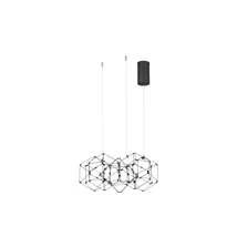 NovaLuce NEBULA függeszték fém, fekete, LED, 3000K, 25W, 1634lm - NL-9186901