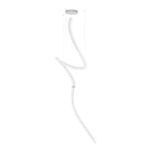 NovaLuce PERLA függeszték fém, üveg, króm, fehér, LED, 3000K, 207W, 13065lm - NL-9186915