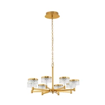 NovaLuce BION függeszték fém, akrill, arany, áttetsző, LED, 3000K, 48W, 3094lm - 9186945