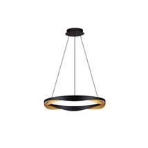 NovaLuce RADON függeszték fém, fekete, arany, LED, 53W, 3000K, 1751 Lm - NL-9186948